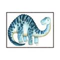 Picture of Blue Dino _GroupedProduct_Rectangle_Landscape_Mini_ _GroupedProduct_Rectangle_Landscape_Canvas_Framed_