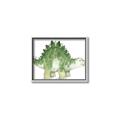Picture of Bright Green Dino _GroupedProduct_Rectangle_Landscape_Mini_ _GroupedProduct_Rectangle_Landscape_Canvas_Framed_