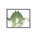 Picture of Bright Green Dino _GroupedProduct_Rectangle_Landscape_Mini_ _GroupedProduct_Rectangle_Landscape_Canvas_Framed_