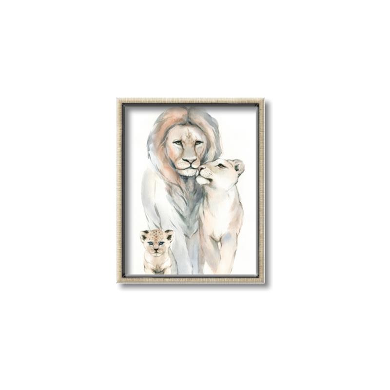 Picture of Lion Fam  _GroupedProduct_Rectangle_Portrait_Mini_ _GroupedProduct_Rectangle_Portrait_Canvas_Framed_