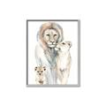 Picture of Lion Fam  _GroupedProduct_Rectangle_Portrait_Mini_ _GroupedProduct_Rectangle_Portrait_Canvas_Framed_