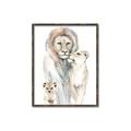 Picture of Lion Fam  _GroupedProduct_Rectangle_Portrait_Mini_ _GroupedProduct_Rectangle_Portrait_Canvas_Framed_