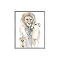 Picture of Lion Fam  _GroupedProduct_Rectangle_Portrait_Mini_ _GroupedProduct_Rectangle_Portrait_Canvas_Framed_
