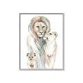 Picture of Lion Fam  _GroupedProduct_Rectangle_Portrait_Mini_ _GroupedProduct_Rectangle_Portrait_Canvas_Framed_