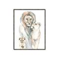 Picture of Lion Fam  _GroupedProduct_Rectangle_Portrait_Mini_ _GroupedProduct_Rectangle_Portrait_Canvas_Framed_