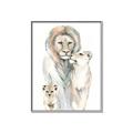 Picture of Lion Fam  _GroupedProduct_Rectangle_Portrait_Mini_ _GroupedProduct_Rectangle_Portrait_Canvas_Framed_