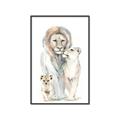 Picture of Lion Fam  _GroupedProduct_Rectangle_Portrait_Mini_ _GroupedProduct_Rectangle_Portrait_Canvas_Framed_