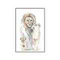 Picture of Lion Fam  _GroupedProduct_Rectangle_Portrait_Mini_ _GroupedProduct_Rectangle_Portrait_Canvas_Framed_