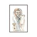 Picture of Lion Fam  _GroupedProduct_Rectangle_Portrait_Mini_ _GroupedProduct_Rectangle_Portrait_Canvas_Framed_
