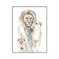 Picture of Lion Fam  _GroupedProduct_Rectangle_Portrait_Mini_ _GroupedProduct_Rectangle_Portrait_Canvas_Framed_