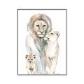 Picture of Lion Fam  _GroupedProduct_Rectangle_Portrait_Mini_ _GroupedProduct_Rectangle_Portrait_Canvas_Framed_