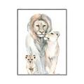 Picture of Lion Fam  _GroupedProduct_Rectangle_Portrait_Mini_ _GroupedProduct_Rectangle_Portrait_Canvas_Framed_