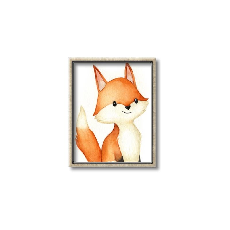 Picture of Woodland Fox _GroupedProduct_Rectangle_Portrait_Mini_ _GroupedProduct_Rectangle_Portrait_Canvas_Framed_