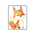 Picture of Woodland Fox _GroupedProduct_Rectangle_Portrait_Mini_ _GroupedProduct_Rectangle_Portrait_Canvas_Framed_