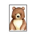 Picture of Woodland Bear _GroupedProduct_Rectangle_Portrait_Mini_ _GroupedProduct_Rectangle_Portrait_Canvas_Framed_