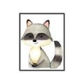 Picture of Woodland Raccoon _GroupedProduct_Rectangle_Portrait_Mini_ _GroupedProduct_Rectangle_Portrait_Canvas_Framed_