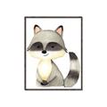 Picture of Woodland Raccoon _GroupedProduct_Rectangle_Portrait_Mini_ _GroupedProduct_Rectangle_Portrait_Canvas_Framed_