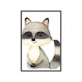 Picture of Woodland Raccoon _GroupedProduct_Rectangle_Portrait_Mini_ _GroupedProduct_Rectangle_Portrait_Canvas_Framed_