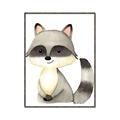 Picture of Woodland Raccoon _GroupedProduct_Rectangle_Portrait_Mini_ _GroupedProduct_Rectangle_Portrait_Canvas_Framed_