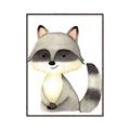 Picture of Woodland Raccoon _GroupedProduct_Rectangle_Portrait_Mini_ _GroupedProduct_Rectangle_Portrait_Canvas_Framed_