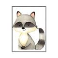 Picture of Woodland Raccoon _GroupedProduct_Rectangle_Portrait_Mini_ _GroupedProduct_Rectangle_Portrait_Canvas_Framed_
