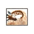 Picture of Sleeping Giraffe _GroupedProduct_Rectangle_Landscape_Mini_ _GroupedProduct_Rectangle_Landscape_Canvas_Framed_