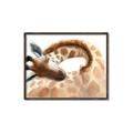 Picture of Sleeping Giraffe _GroupedProduct_Rectangle_Landscape_Mini_ _GroupedProduct_Rectangle_Landscape_Canvas_Framed_