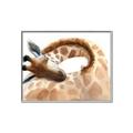 Picture of Sleeping Giraffe _GroupedProduct_Rectangle_Landscape_Mini_ _GroupedProduct_Rectangle_Landscape_Canvas_Framed_