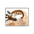 Picture of Sleeping Giraffe _GroupedProduct_Rectangle_Landscape_Mini_ _GroupedProduct_Rectangle_Landscape_Canvas_Framed_