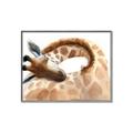 Picture of Sleeping Giraffe _GroupedProduct_Rectangle_Landscape_Mini_ _GroupedProduct_Rectangle_Landscape_Canvas_Framed_