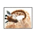 Picture of Sleeping Giraffe _GroupedProduct_Rectangle_Landscape_Mini_ _GroupedProduct_Rectangle_Landscape_Canvas_Framed_