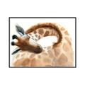Picture of Sleeping Giraffe _GroupedProduct_Rectangle_Landscape_Mini_ _GroupedProduct_Rectangle_Landscape_Canvas_Framed_