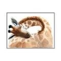 Picture of Sleeping Giraffe _GroupedProduct_Rectangle_Landscape_Mini_ _GroupedProduct_Rectangle_Landscape_Canvas_Framed_