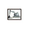 Picture of Gray Excavator _GroupedProduct_Rectangle_Landscape_Mini_ _GroupedProduct_Rectangle_Landscape_Canvas_Framed_