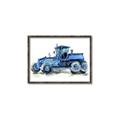 Picture of Blue Tractor  _GroupedProduct_Rectangle_Landscape_Mini_ _GroupedProduct_Rectangle_Landscape_Canvas_Framed_