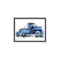 Picture of Blue Tractor  _GroupedProduct_Rectangle_Landscape_Mini_ _GroupedProduct_Rectangle_Landscape_Canvas_Framed_