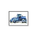 Picture of Blue Tractor  _GroupedProduct_Rectangle_Landscape_Mini_ _GroupedProduct_Rectangle_Landscape_Canvas_Framed_