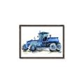 Picture of Blue Tractor  _GroupedProduct_Rectangle_Landscape_Mini_ _GroupedProduct_Rectangle_Landscape_Canvas_Framed_