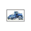 Picture of Blue Tractor  _GroupedProduct_Rectangle_Landscape_Mini_ _GroupedProduct_Rectangle_Landscape_Canvas_Framed_