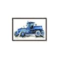 Picture of Blue Tractor  _GroupedProduct_Rectangle_Landscape_Mini_ _GroupedProduct_Rectangle_Landscape_Canvas_Framed_