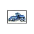 Picture of Blue Tractor  _GroupedProduct_Rectangle_Landscape_Mini_ _GroupedProduct_Rectangle_Landscape_Canvas_Framed_