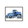 Picture of Blue Tractor  _GroupedProduct_Rectangle_Landscape_Mini_ _GroupedProduct_Rectangle_Landscape_Canvas_Framed_