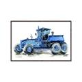 Picture of Blue Tractor  _GroupedProduct_Rectangle_Landscape_Mini_ _GroupedProduct_Rectangle_Landscape_Canvas_Framed_