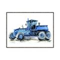 Picture of Blue Tractor  _GroupedProduct_Rectangle_Landscape_Mini_ _GroupedProduct_Rectangle_Landscape_Canvas_Framed_