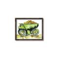 Picture of Green Dump Truck  _GroupedProduct_Rectangle_Landscape_Mini_ _GroupedProduct_Rectangle_Landscape_Canvas_Framed_
