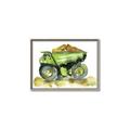 Picture of Green Dump Truck  _GroupedProduct_Rectangle_Landscape_Mini_ _GroupedProduct_Rectangle_Landscape_Canvas_Framed_