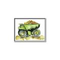 Picture of Green Dump Truck  _GroupedProduct_Rectangle_Landscape_Mini_ _GroupedProduct_Rectangle_Landscape_Canvas_Framed_