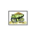 Picture of Green Dump Truck  _GroupedProduct_Rectangle_Landscape_Mini_ _GroupedProduct_Rectangle_Landscape_Canvas_Framed_