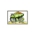 Picture of Green Dump Truck  _GroupedProduct_Rectangle_Landscape_Mini_ _GroupedProduct_Rectangle_Landscape_Canvas_Framed_