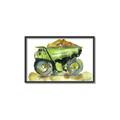 Picture of Green Dump Truck  _GroupedProduct_Rectangle_Landscape_Mini_ _GroupedProduct_Rectangle_Landscape_Canvas_Framed_